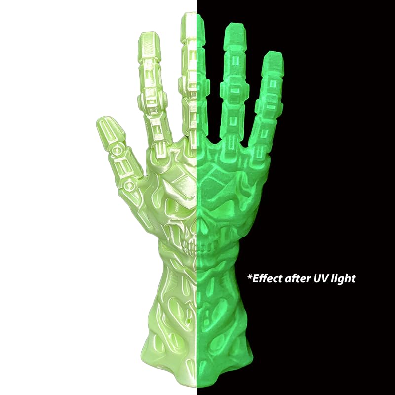 Silk Glow in Dark Qinghe Green PLA 1.75mm 1kg Luminous 3D Filament FDM AMS - color: D_pla-28 Pearl Glow Qinghe