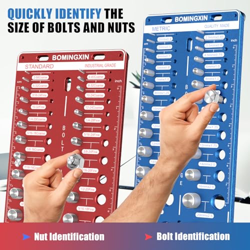 Upgrade Thread Checker, 70 Nut and Bolt Thread Checker with Magnetic Base - size: 70 Thread Checker