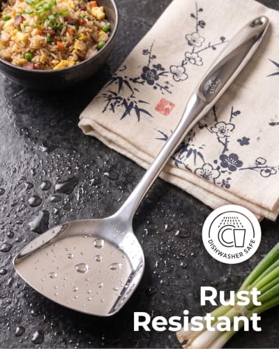 Zulay Kitchen Stainless Steel Wok Spatula - size: Wok Spatula
