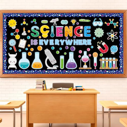 Ceiba Tree 94Pcs Science Bulletin Board Decorations Science Fun Cutouts