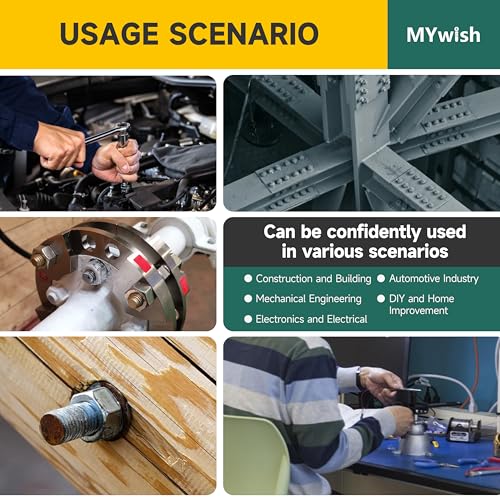 Mywish 410PCS Stainless Steel Hex Head Nuts and Bolts Assortment Kit, 1/4-20 5/16-18 3/8-16, Assorted Screws, Washers, Bright Finish - size: 410 Pcs Mixed Size Kit - Bright