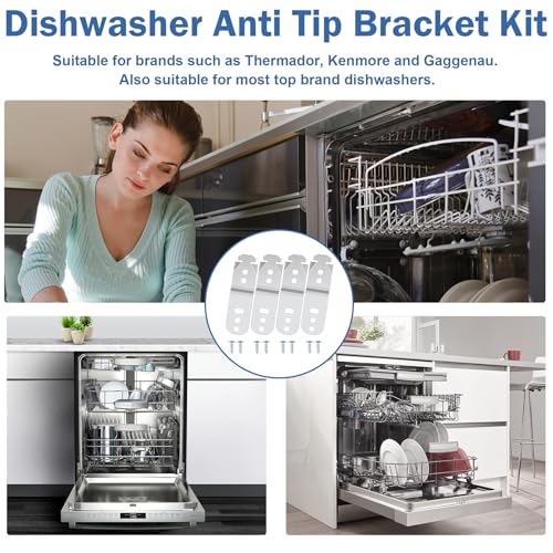 4PCS 619985 00619985 Dishwasher Mounting Bracket Fits Bosch Dishwasher - size: 4 Pack