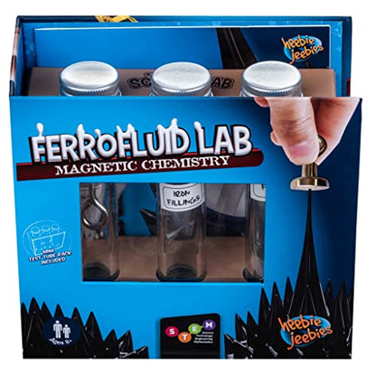 Ferrofluid Lab Magnetic Chemistry by Heebie Jeebies- 5 Experiments for Kids Ages 8+- Educational Science Project STEM Learning Unique Activities for Boys and Girls- Ideal Gift for Students