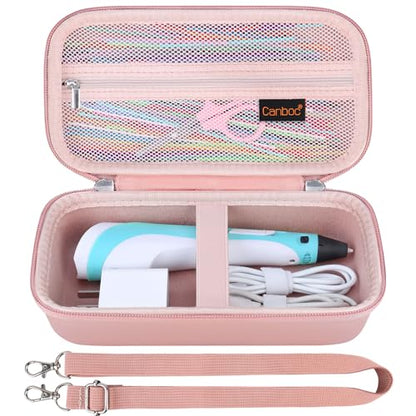 Canboc Carrying Case for SCRIB3D P1 3D Printing Pen, Rose Gold (Case Only) - color: Rose Gold+Rose Gold