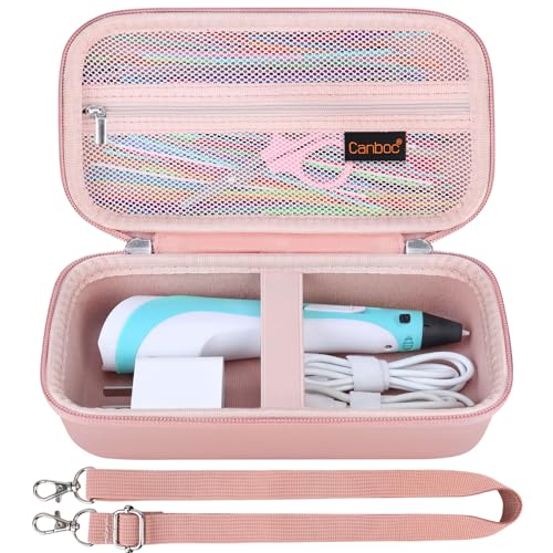 Canboc Carrying Case for SCRIB3D P1 3D Printing Pen, Rose Gold (Case Only) - color: Rose Gold+Rose Gold