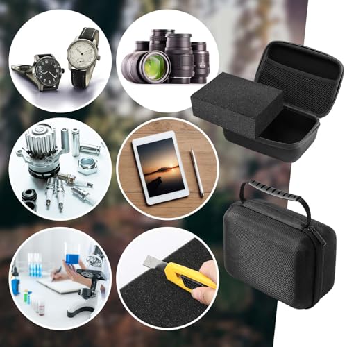 Relaxweex Hard Case with Foam, 11 X 7.8 X 4.3 Inch, Black - color: Black, size: 11 x 7.8 x 4.3 inch