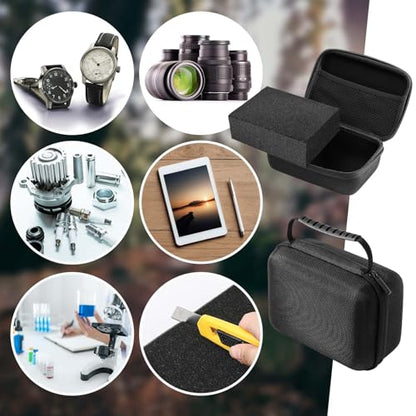 Relaxweex Hard Case with Foam, 11 X 7.8 X 4.3 Inch, Black - color: Black, size: 11 x 7.8 x 4.3 inch
