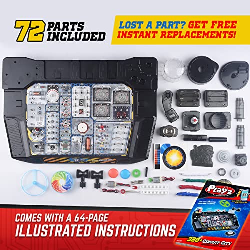 Playz Electronic Circuit Board Kit with Playz Advanced Electronic Circuit Board STEM Kits for Kids