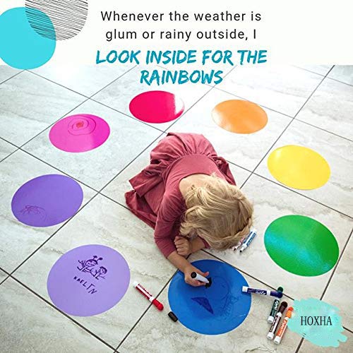Dry Erase Dots, 8 Pcs Colorful Dry Erase Circles Wall Spots for Classroom - color: 8 Pack