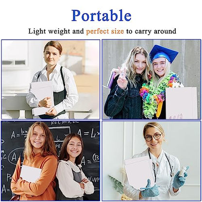Zzrywuty 50 Packs White Two Pocket File Folders with Business Card Slot,Special Paper,Letter Size,Holds 100 Sheets for School,Office,Business - color: White-50pcs