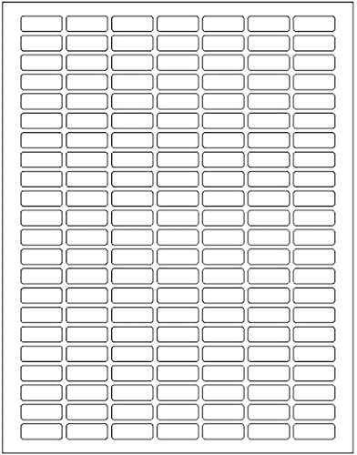 Royal Green Printable Rectangle Labels, 1 x 0.375 Inch - 7850 Pack - color: White, size: 7850