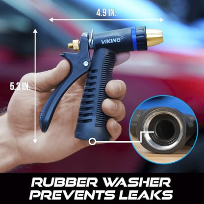 VIKING Hose Nozzle, Adjustable and Heavy-Duty for Cars and Home (Pack of 6) - size: 6 Pack