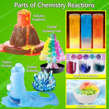 UNGLINGA 272 Experiments Science Kit for Kids, Chemistry Set - style: science kit with 272 experiments