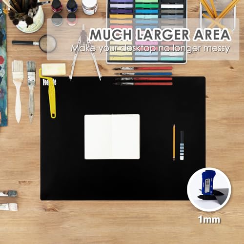 31.5" x 23.6" Extra Large Silicone Mat for Resin Casting, Epoxy and Crafts - color: Black