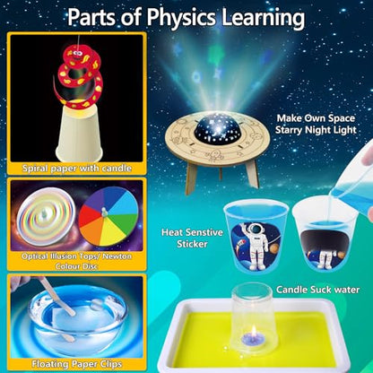 UNGLINGA 300+ Experiments Science Kit for Kids Chemistry Set S.T.E.M Toys - style: science kit with 300+ experiments