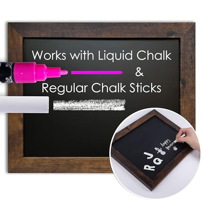 Loddie Doddie Magnetic Chalkboard Calendar, Magnetic Board, 11"x14" - color: Rustic Frame, size: 11"W x 14"H