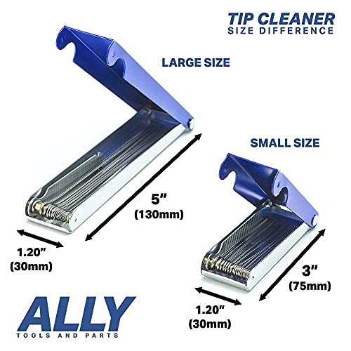 ALLY Tools Professional Large and Small 12 Wire Oxy-Acetylene Tip Cleaner Set for Cleaning Welding Cutting Nozzles/Tips, Gas Orifices, Carburetors, Spray Guns, Paint Guns, Sprinklers, and Shower Heads
