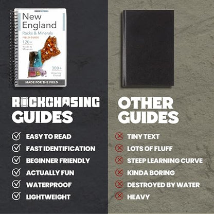 New England Rocks And Minerals Identification Field Guide | Waterproof