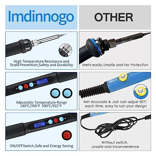 3D Printer Accessories Tool Kit Modify Finishing Smoothing Tool Cleaning Needle Scarper: 1Pcs Soldering Iron with 8Pcs Brass Trimming Head 1Pcs Connector Bczamd - color: Trimming Tool Set