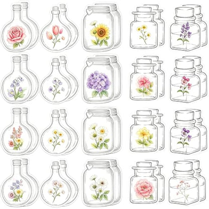 LNOVANT Wooden Flower Pressing Kit 11x11 | 10 Layers 40 Laminating Labels