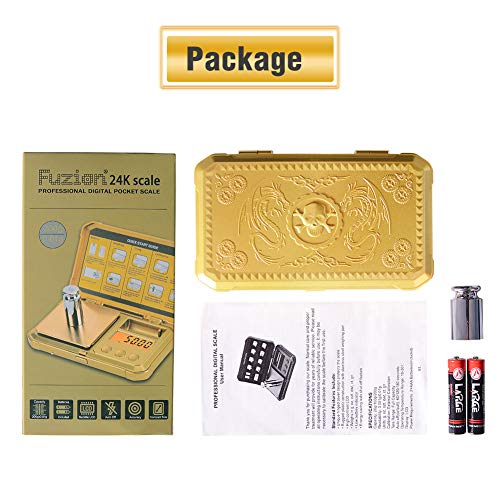 Fuzion Digital Gram Scale 200g/0.01g, Gold Scale for Jewelers - color: Gold, size: 200/0.01g