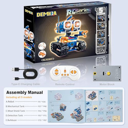 STEM Robot Building Kit, APP & Remote Control Robotics for Kids Ages 8-12