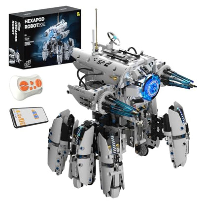 Technic RC Robot Building Set,STEM Mecha Toy Coding for Boys 8-12