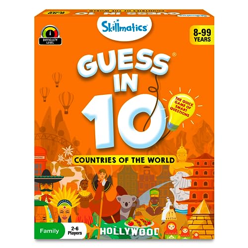 Skillmatics Guess in 10 – Countries of The World, Trivia Card Game - style: 8. Countries of the World