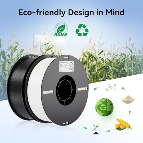 Creality PLA 3D Printer Filament, Black, 12-Pack, 12KG Total - color: Black*12 Pla, size: 12kg