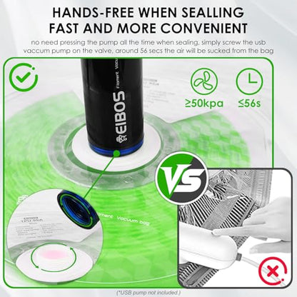 【EIBOS Official】 3D Printer Filament Vacuum Bags for Eurus, Storage Sealed Bags, Vacuum Bags for 3D Printer Filament, Keep Spools Drying and Cleaning (10 Bags ONLY)