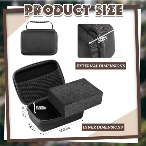 Relaxweex Hard Case with Foam, 11 X 7.8 X 4.3 Inch, Black - color: Black, size: 11 x 7.8 x 4.3 inch