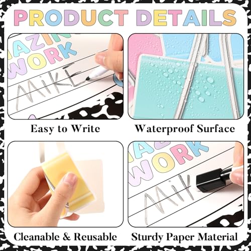Composition Display Bulletin Board Student Work Classroom Display Bulletin Board Decor Inspirational Student Work Wall Cutout Back to School Borders for Teacher Classroom Office Chalkboard Wall Decor