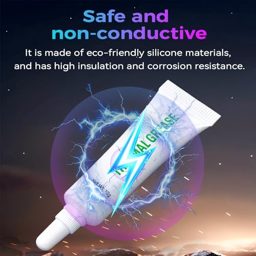 Creality Official 3D Printer High Thermal Grease, 350℃ High-Temperature Resistant Paste, Excellent Thermal Conductivity Grease for 3D Printer Hotend/Nozzle, Suitable for All 3D Printers (1PC) - size: 1 PCS, style: Thermal Grease