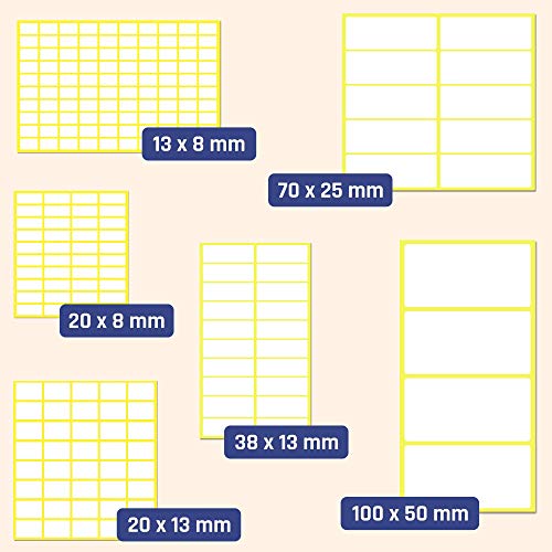 200 Pack, 4" x 2", Labels Stickers for Storage Bins - Matte White - size: 200 Pack