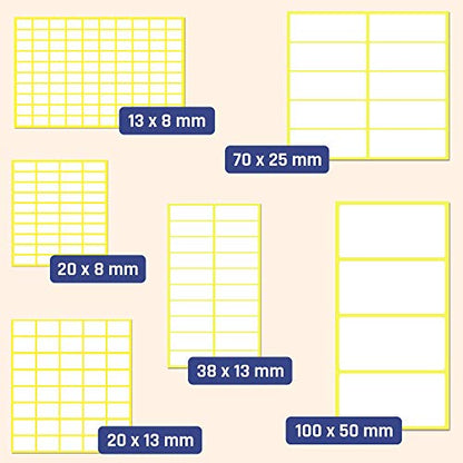 200 Pack, 4" x 2", Labels Stickers for Storage Bins - Matte White - size: 200 Pack