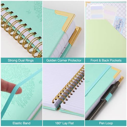 Graph Paper Notebook, 300 Page Grid Notebook, A4 Hardcover Spiral Journal - color: Blue, size: 8.5” x 11”