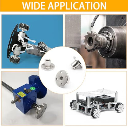 4Pcs 4mm Rigid Flange Shaft Coupling Motor Guide Shaft Coupler Connector - color: 4mm