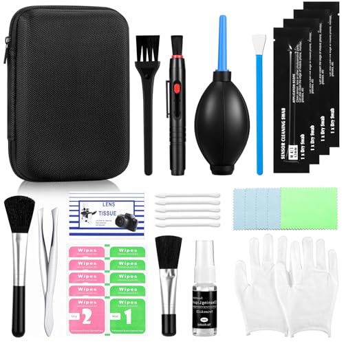 Camera Cleaning Kit for DSLR & Mirrorless Cameras - Camera Accessories Lens, Sensor & Camera Lens Cleaning Kit, Perfect Photographer Gifts, Accessories Sensor Cleaning kit
