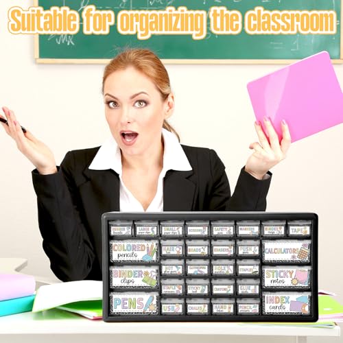 Frienda 84 Pcs 4 Sheet Classroom Toolbox Labels for Teacher,Composition - style: Composition