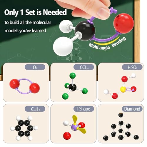 Chemistry Molecular Model Kit (304 Pcs) for Student and Teacher - color: 304pcs Kit