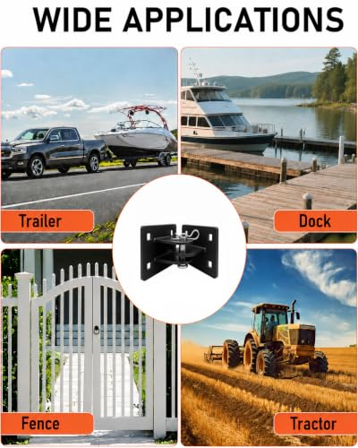 Heavy-Duty Floating Dock Hinge Kit, 4x4 Male & Female T-Bracket Set