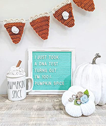Mint Green Felt Letter Board Back to School Sign with Rustic Wood White Frame - Farmhouse Letter Board Sign with Stand - Baby Announcement 10x10 Felt Board Changeable Message Board with 350 Letter Set - color: Mint, size: 10x10 inches