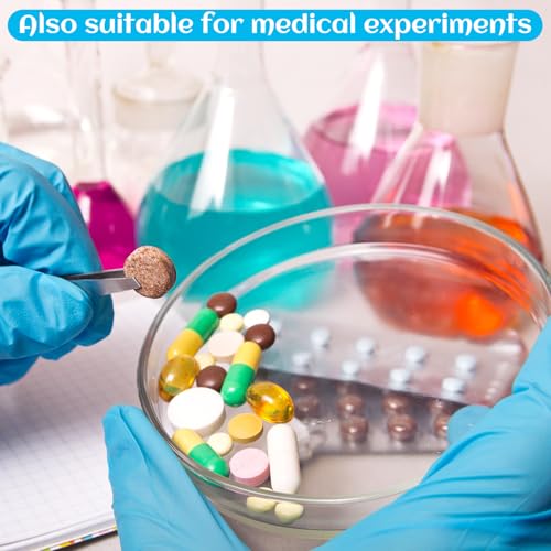 160 Pack Petri Dishes with Lids, 90mm Dia x 15mm Deep Plastic Sterile Container, Clear Plastic Petri Dishes for Science Experiment Lab Analysis Equipment School Projects Supplies