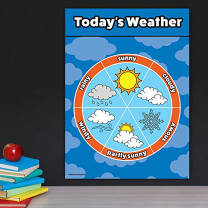 Palace Learning Weather Chart for Kids - Laminated 18" x 24"