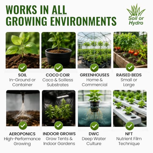 Microbe Life Hydroponics Premium Photosynthesis Plus to Grow Fruits, Vegetables, and Herbs, The Best Professional Big Bud Grow, Use with Any Feeding Systems Including Hydroponics or Soil, 1 Gallon - size: 1 Gallon