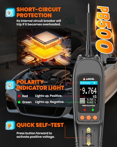 PB500 Automotive Power Circuit Probe, 12-24V Electrical Short & Open Finder - color: Vivid Black 500