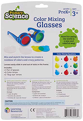 Learning Resources Color Mixing Glasses,Multi-Color, Preschool Science, Science Toys for Toddler, Ages 3+ (Pack of 2) - size: Medium (Pack of 2)
