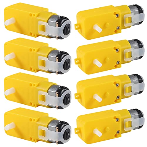 8PCS TT Motor DC Electric Motor 3V-6V Dual Shaft Geared Motor Magnetic Gearbox Engine Motor for Arduino Smart Car Robot