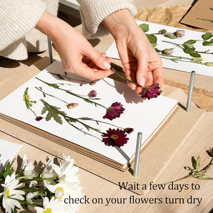 Blotting Paper for Flower Press, 20 Sheets Highly Absorbent and Reusable Blotter Paper for Flower Press Paper Craft 9 x 9 inch