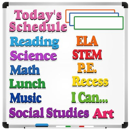 16 Pcs Classroom Schedule Magnets, Course Labels, Course Schedules - style: Course Schedules